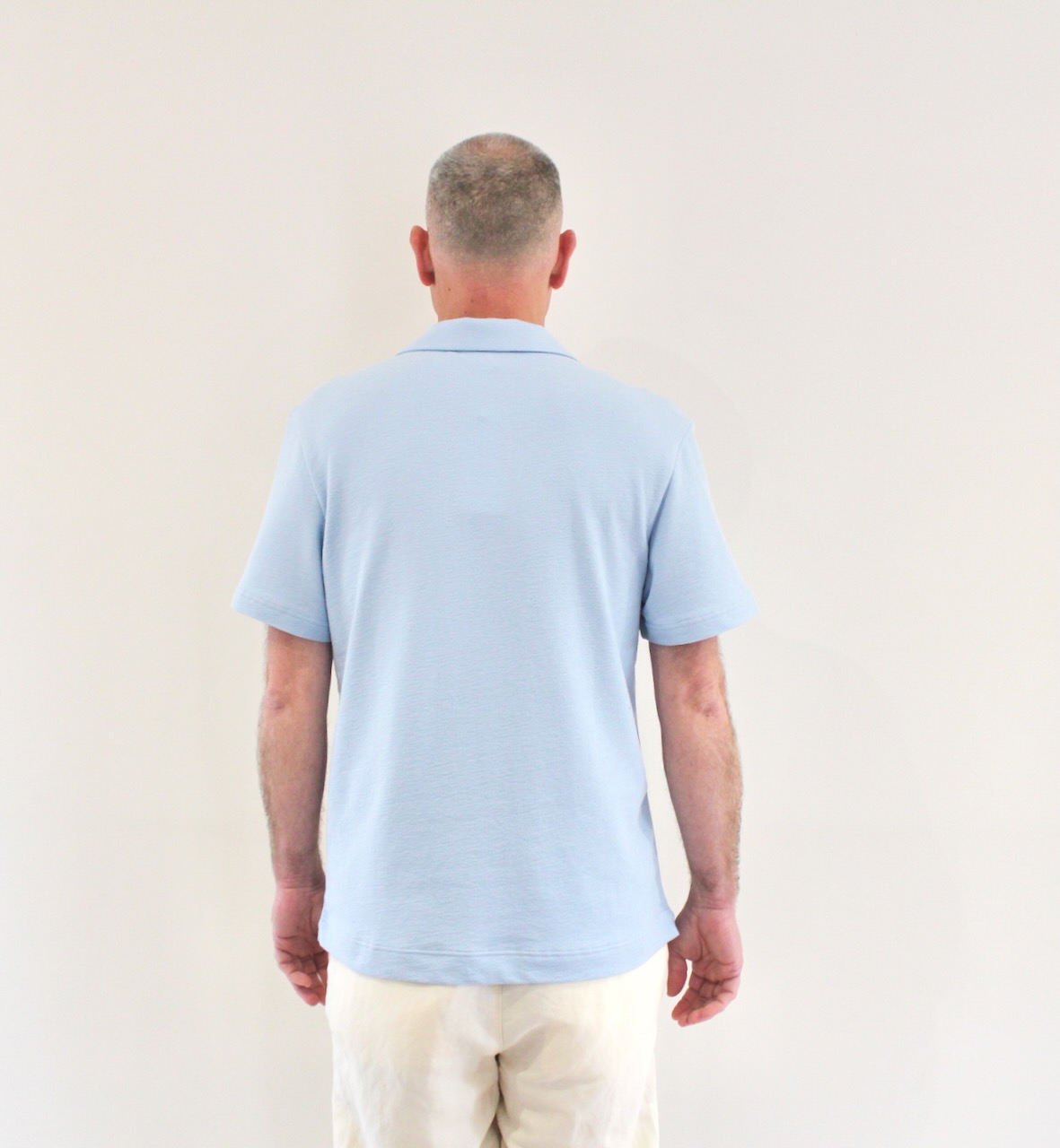 Lacoste Polo Texturé Classic Fit Bleu Clair