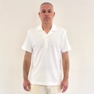 Lacoste Polo Texturé Classic Fit Blanc
