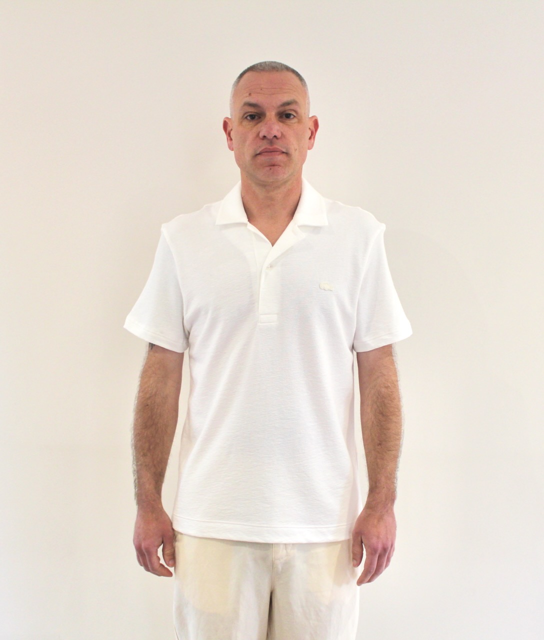 Lacoste Polo Texturé Classic Fit Blanc