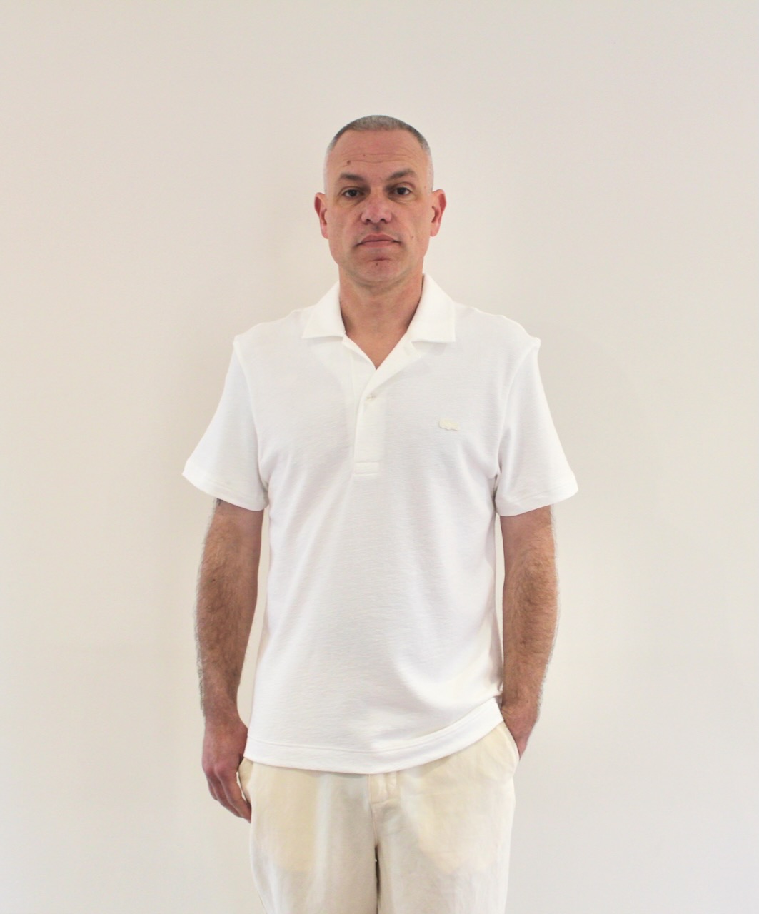 Lacoste Polo Texturé Classic Fit Blanc