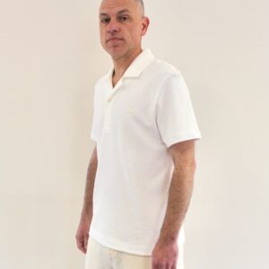 Lacoste Polo Texturé Classic Fit Blanc