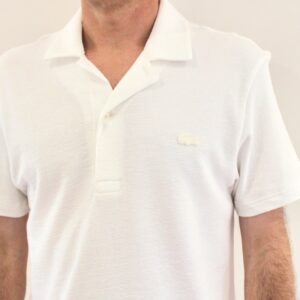 Lacoste Polo Texturé Classic Fit Blanc