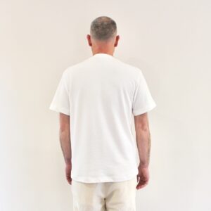 Lacoste Tshirt Texturé Blanc Cassé