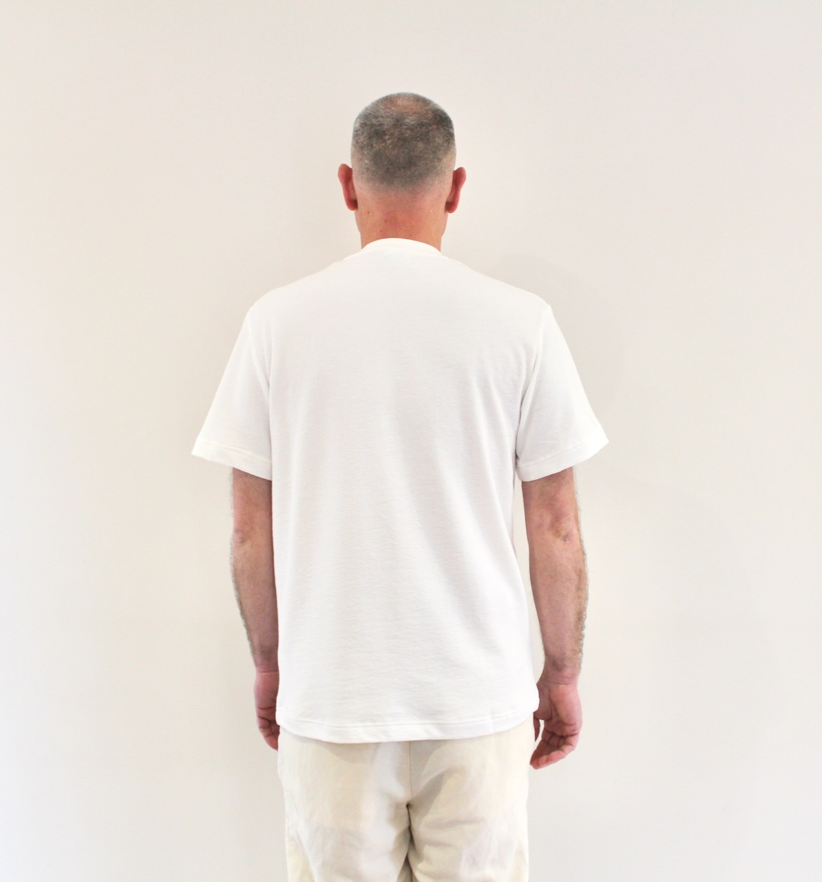 Lacoste Tshirt Texturé Blanc Cassé