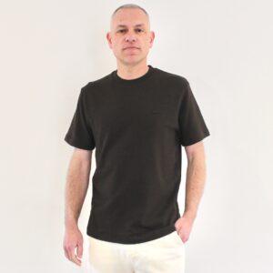 Lacoste Tshirt Texturé Marron Cacao