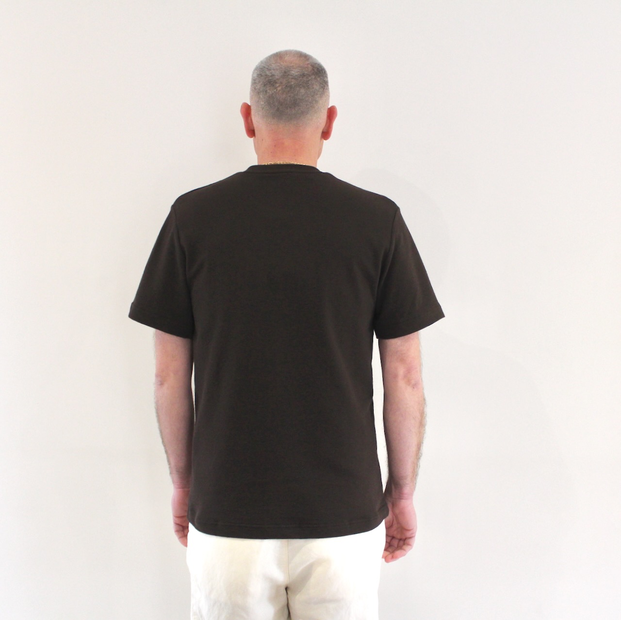 Lacoste Tshirt Texturé Marron Cacao