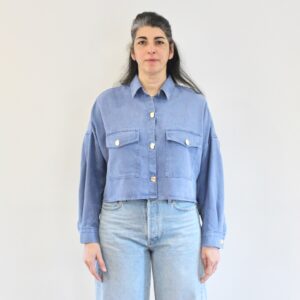 Sessùn Balanca Blue denim shirt outremer