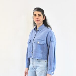 Sessùn Balanca Blue denim shirt outremer