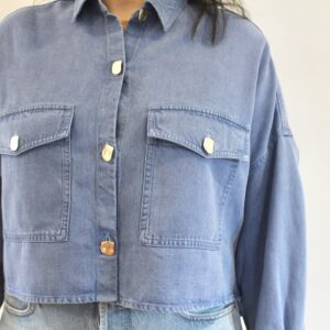 Sessùn Balanca Blue denim shirt outremer