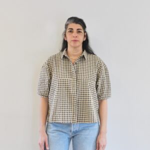 Sessùn Florentina chemise manches balloon Sandblack