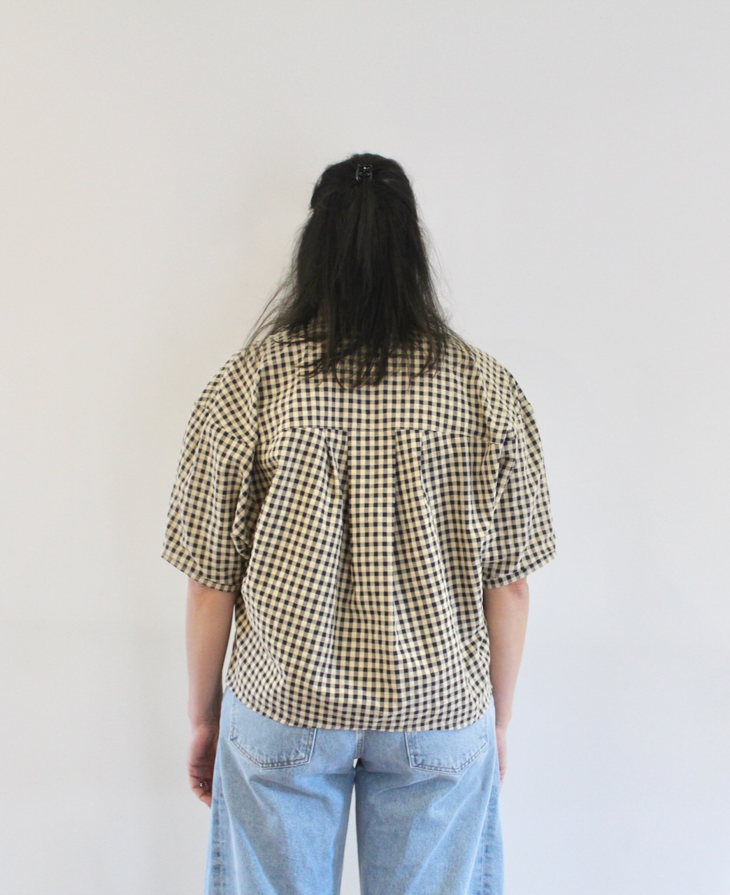 Sessùn Florentina chemise manches balloon Sandblack