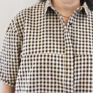 Sessùn Florentina chemise manches balloon Sandblack