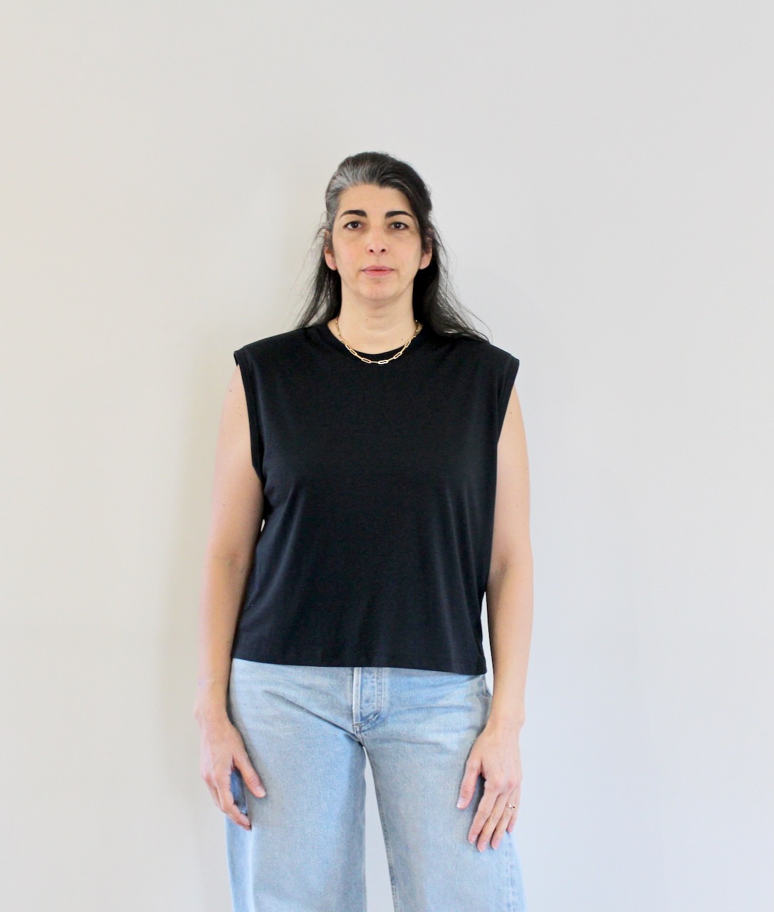 Sessùn Dee Moonless Tshirt à épaulettes