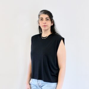 Sessùn Dee Moonless Tshirt à épaulettes