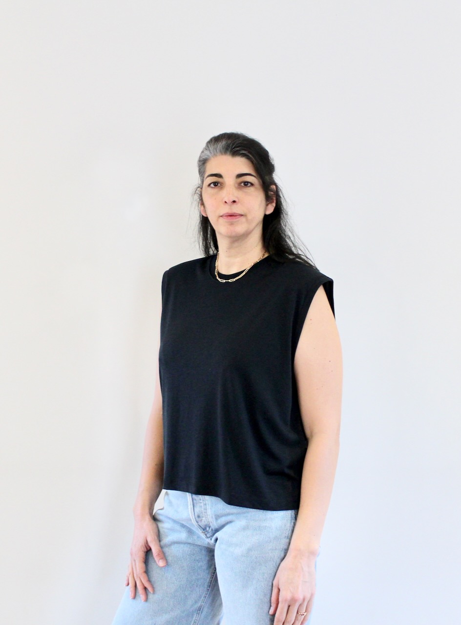 Sessùn Dee Moonless Tshirt à épaulettes