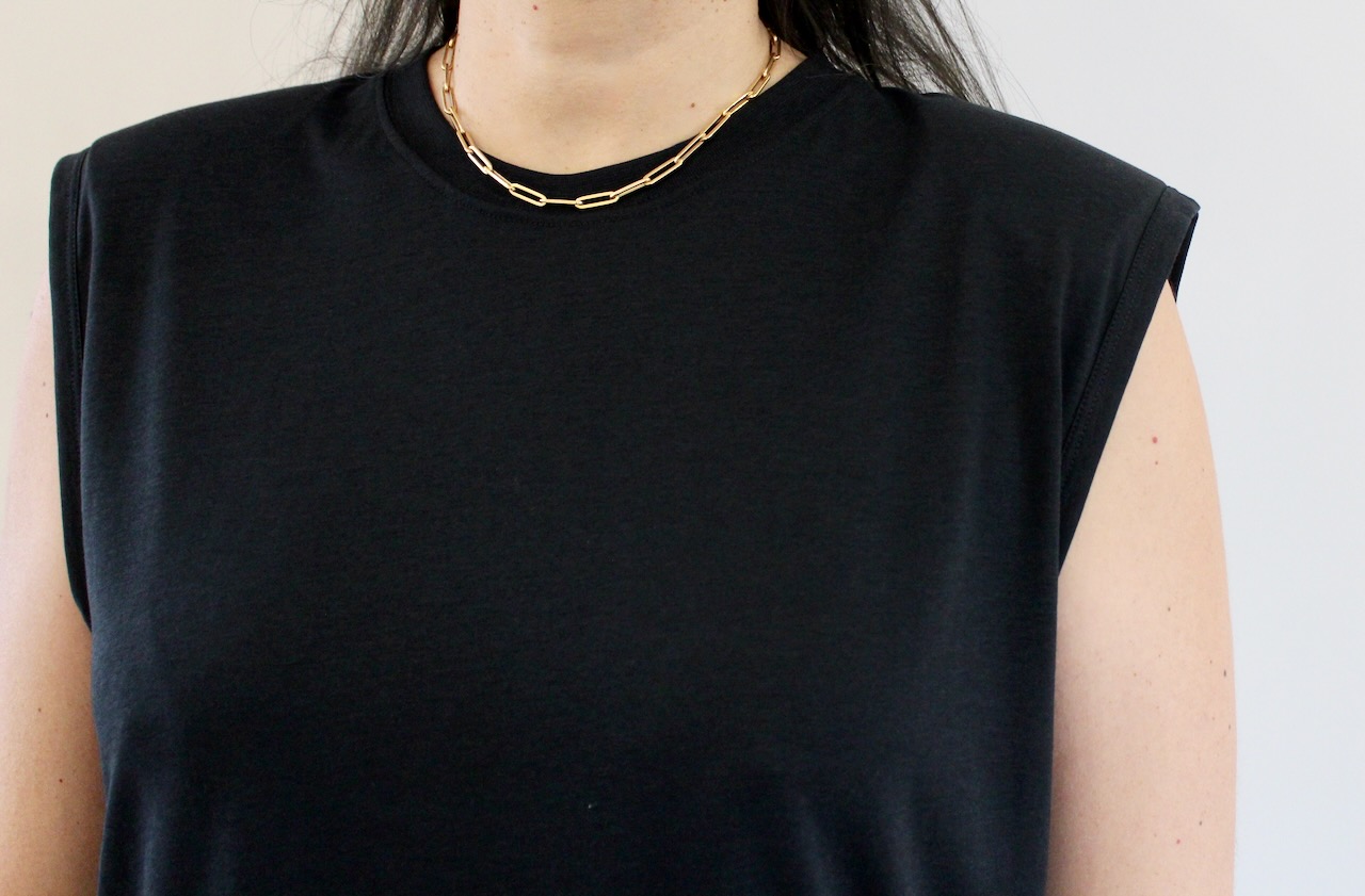 Sessùn Dee Moonless Tshirt à épaulettes