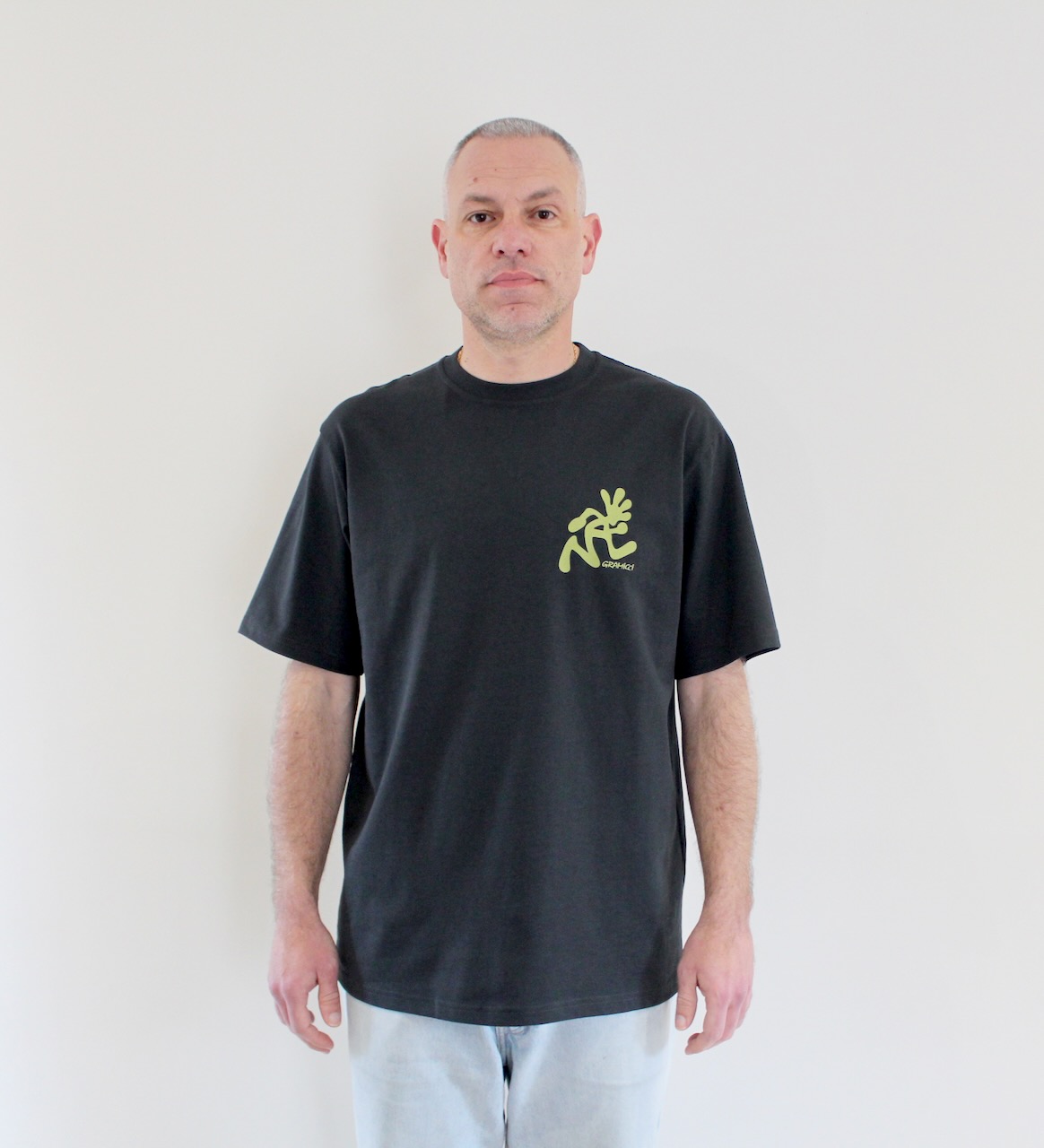 Gramicci Running Man Tee Vintage Black