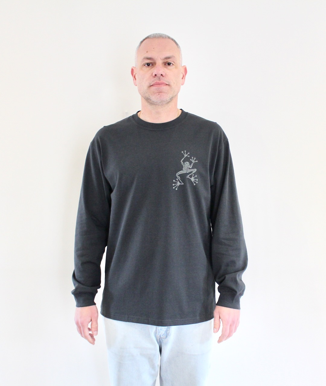 Gramicci Sticky Hands LS Tee Vintage Black