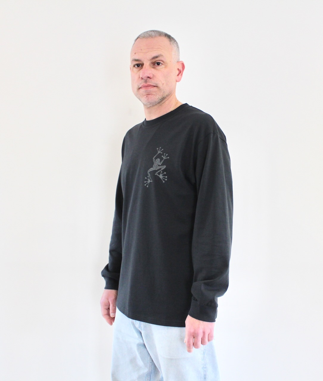 Gramicci Sticky Hands LS Tee Vintage Black