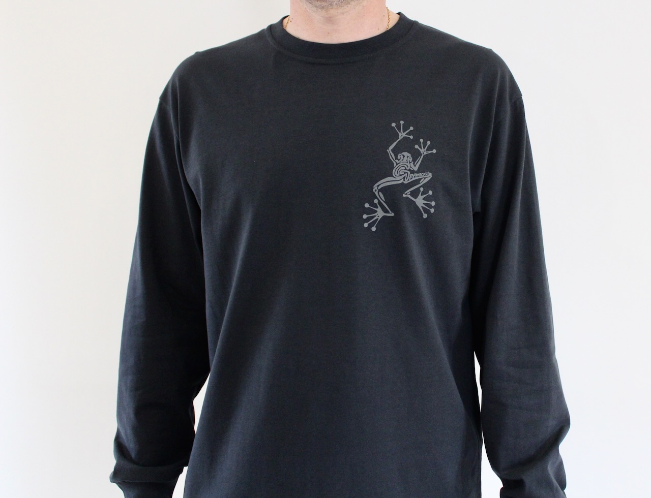 Gramicci Sticky Hands LS Tee Vintage Black