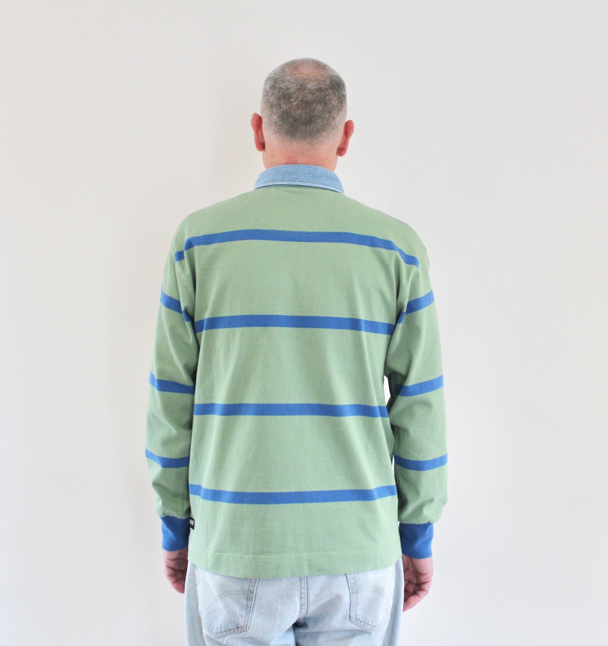Gramicci Langdon Rugby Shirt Olive Blue