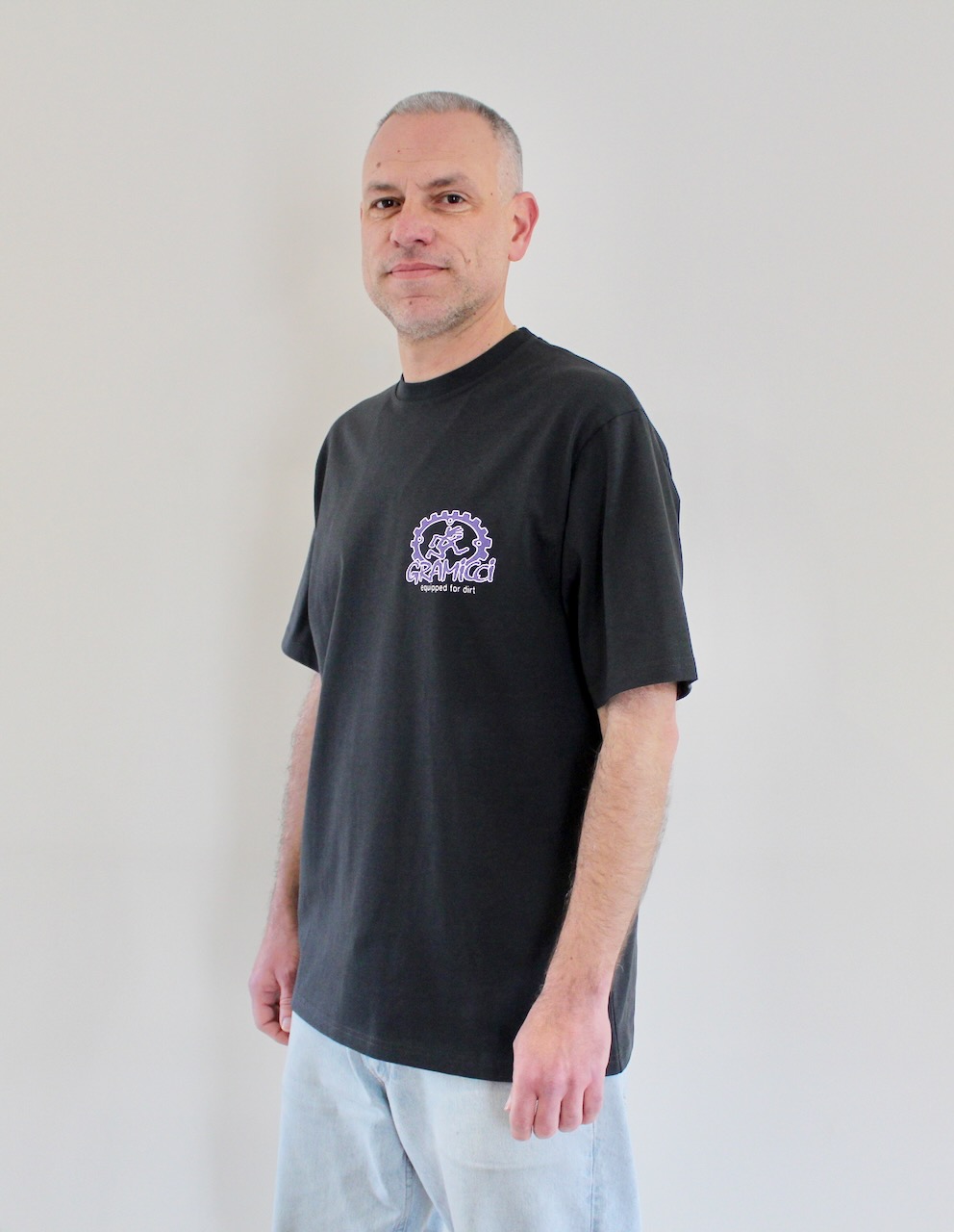 Gramicci Equipped For Dirt Tee Vintage Black