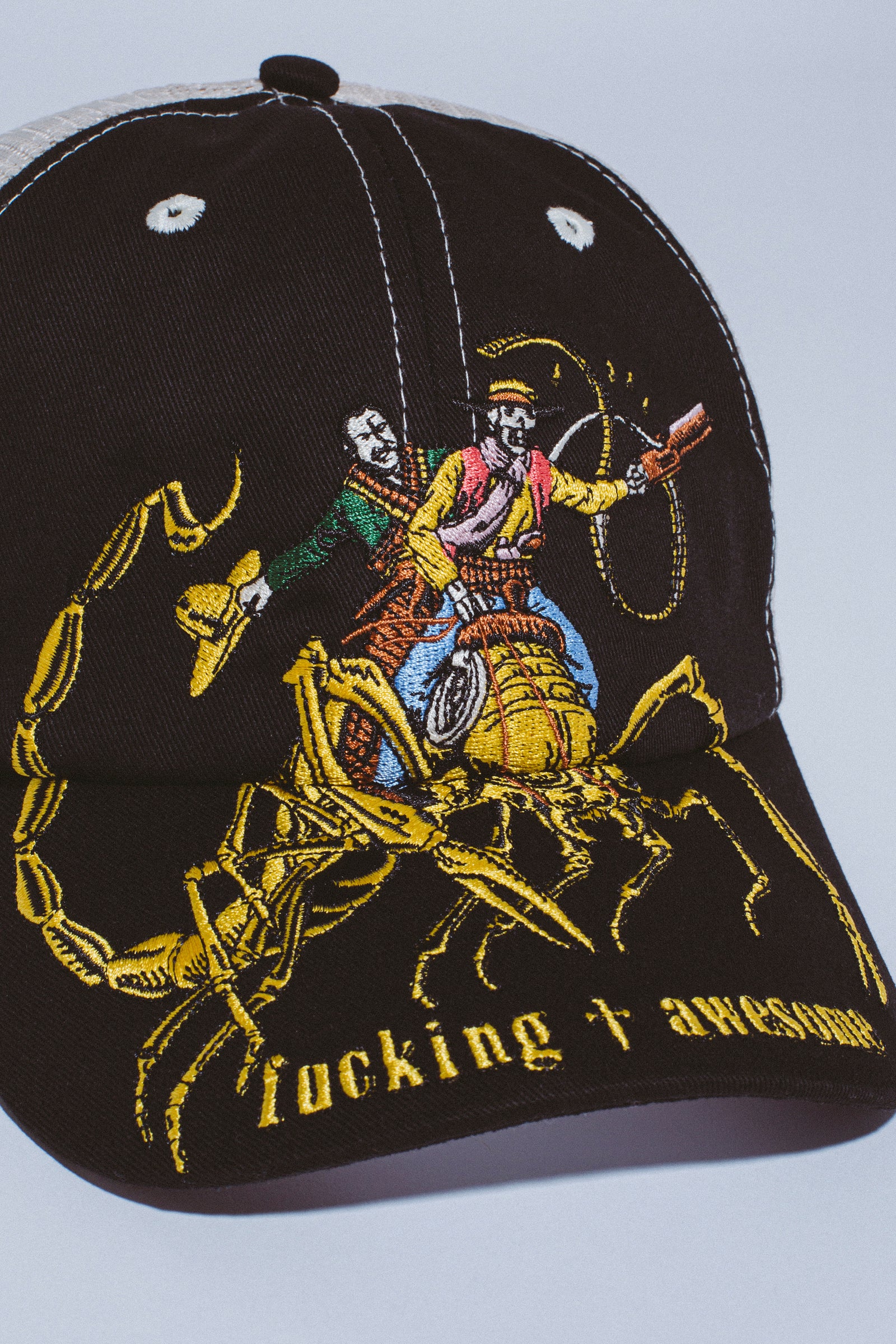 Fucking Awesome Scorpion Mesh Trucker Hat Black