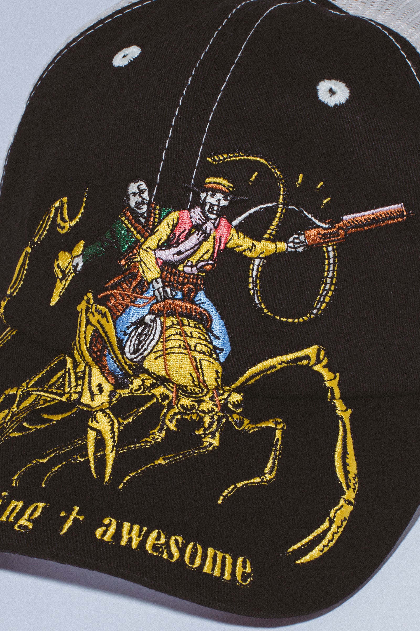 Fucking Awesome Scorpion Mesh Trucker Hat Black