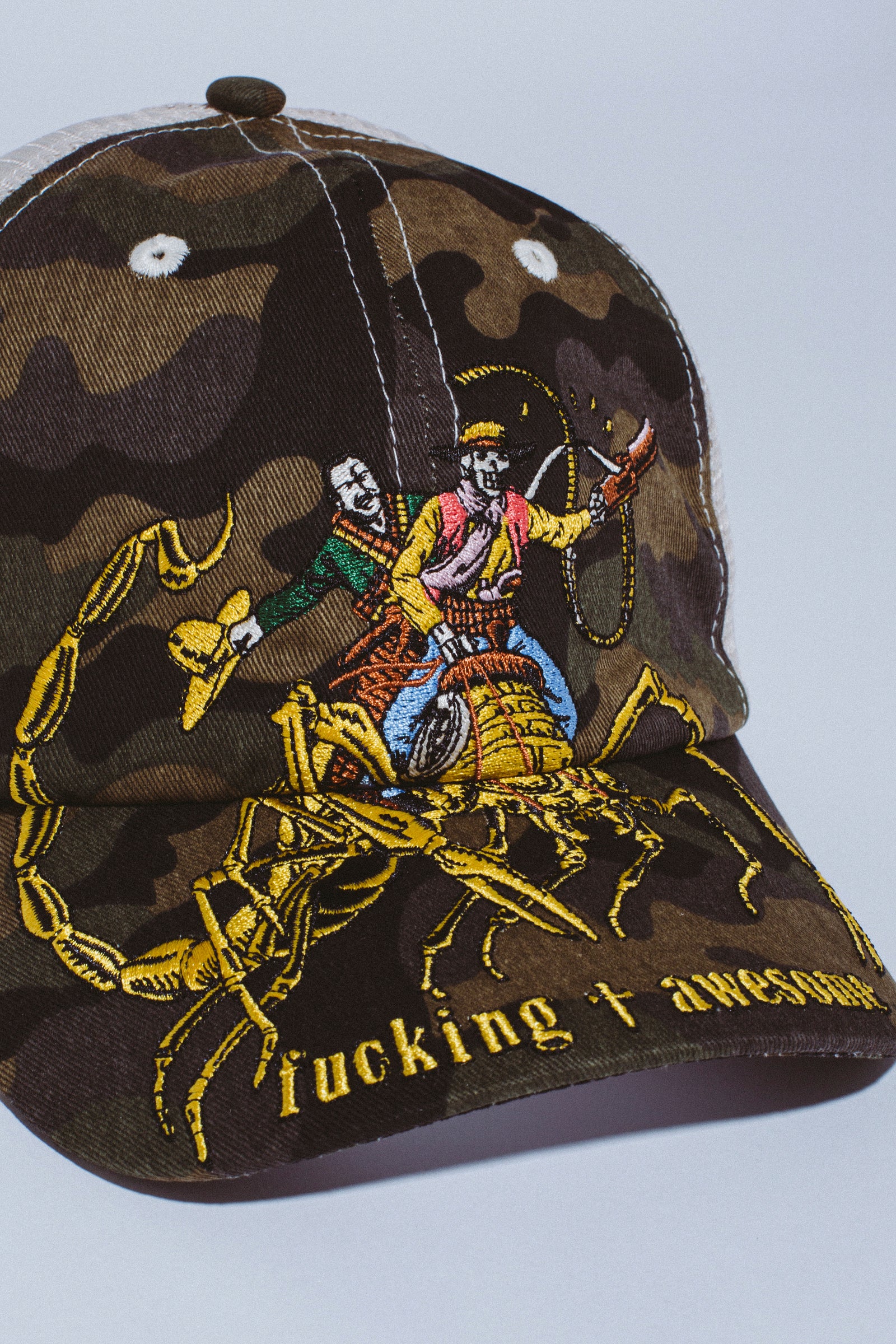 Fucking Awesome Scorpion Mesh Trucker Hat Camo