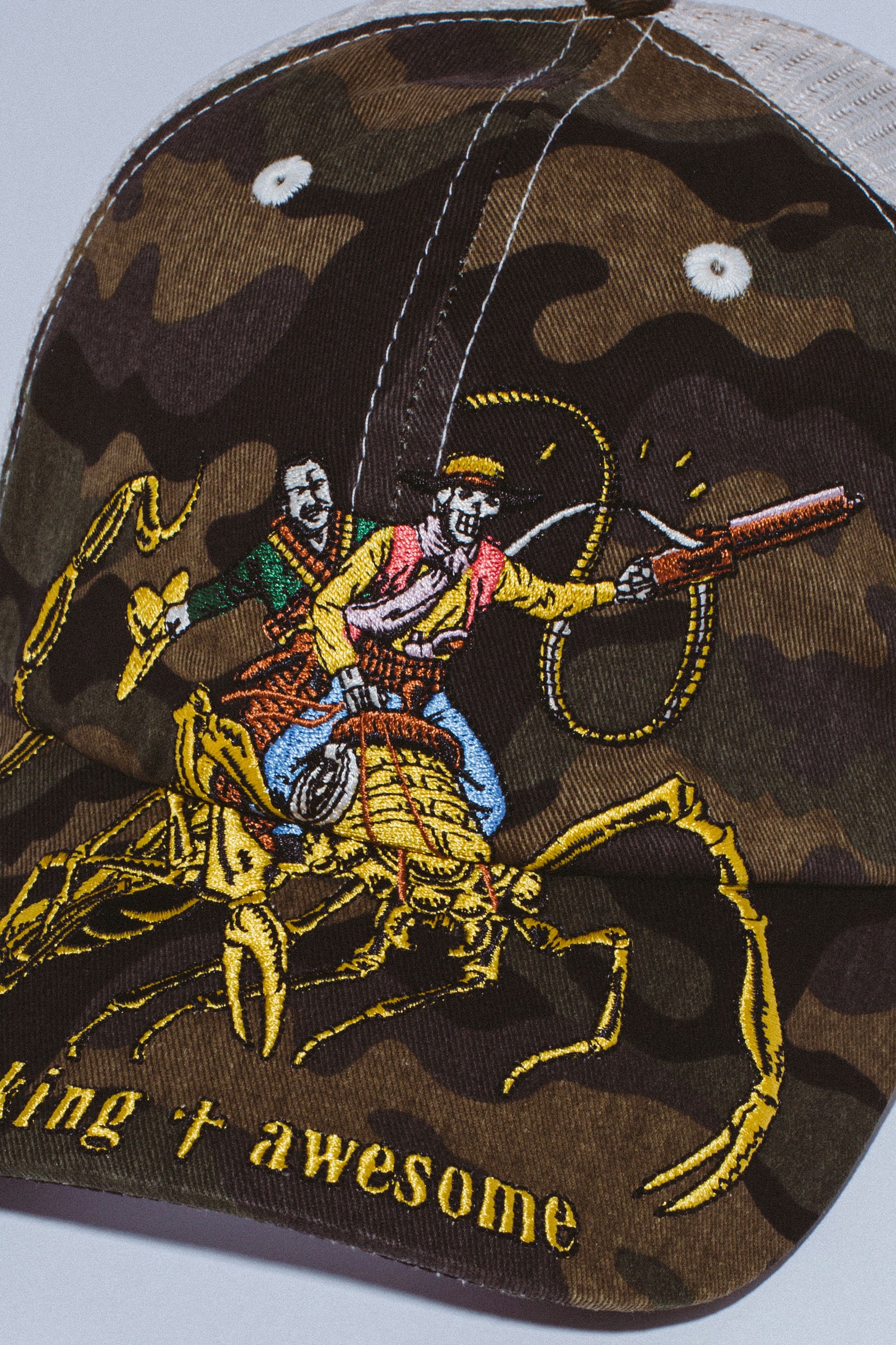 Fucking Awesome Scorpion Mesh Trucker Hat Camo