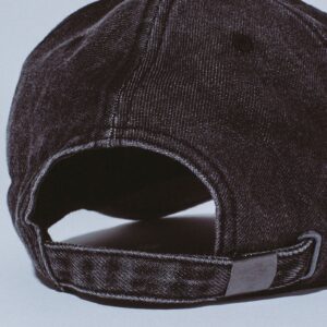 Fucking Awesome 3 Spiral Washed Denim 6 Panel Hat Black Washed