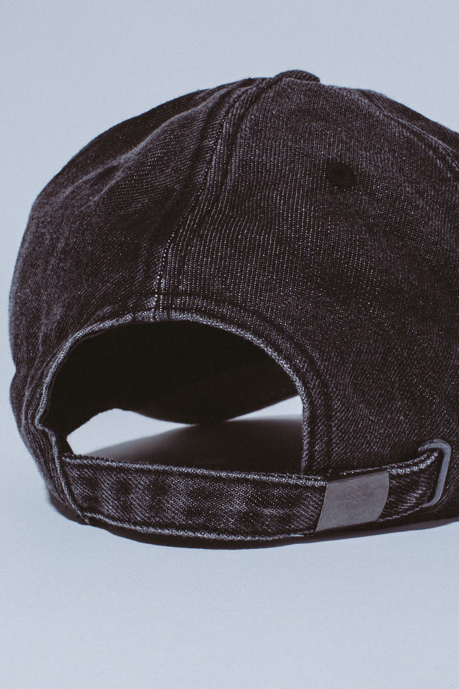 Fucking Awesome 3 Spiral Washed Denim 6 Panel Hat Black Washed