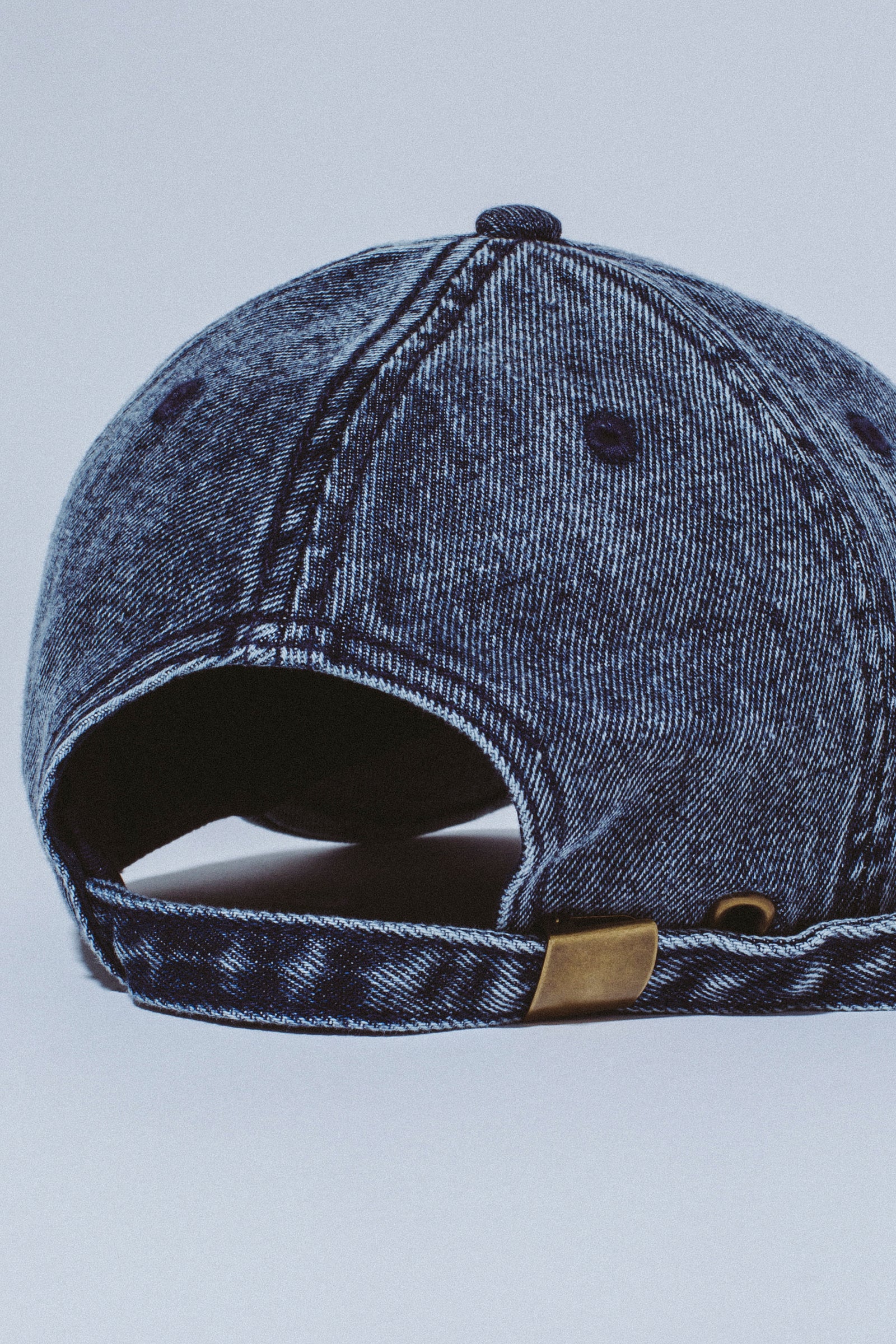 Fucking Awesome 3 Spiral Washed Denim 6 Panel Hat Blue