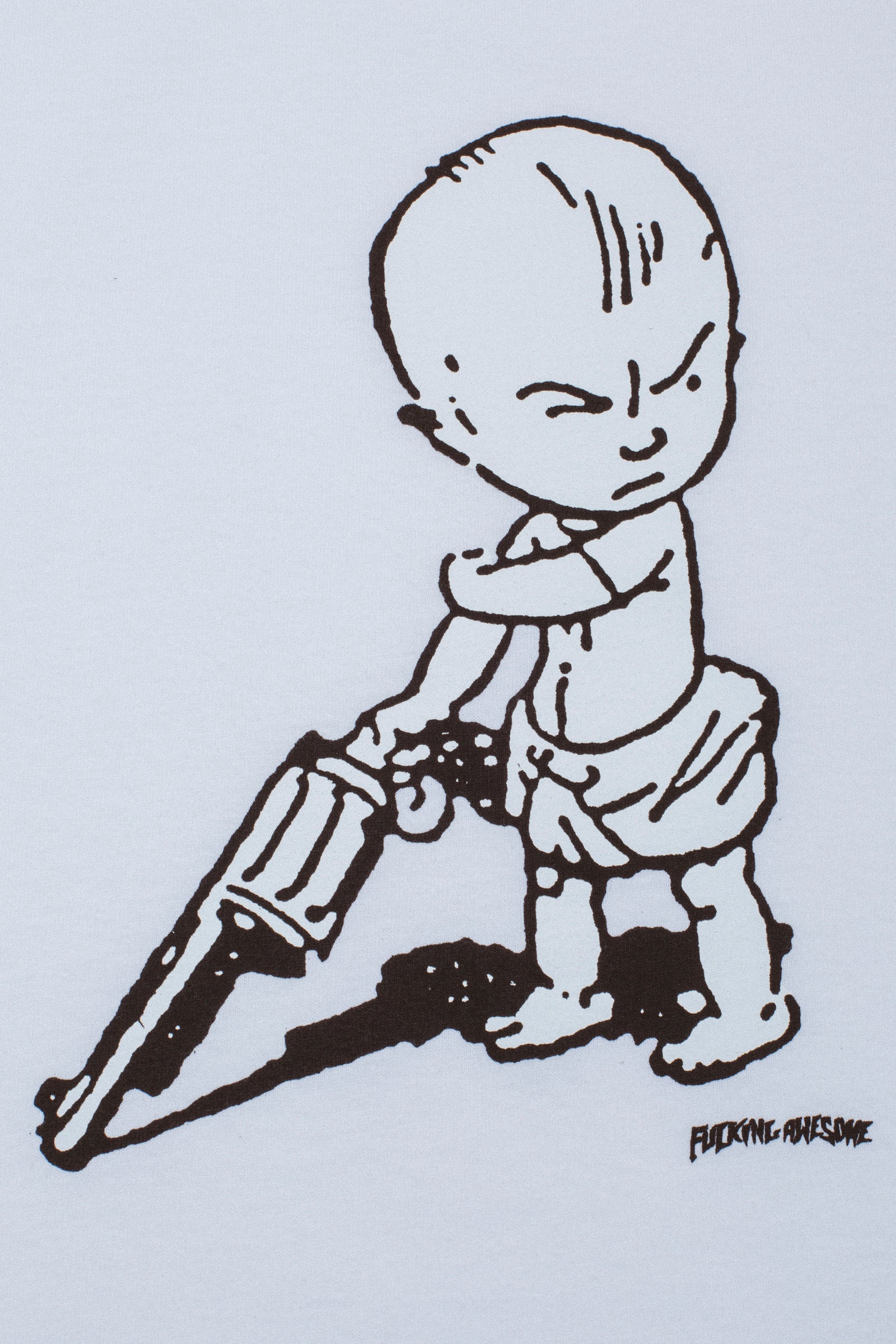 Fucking Awesome Gun Baby Gun Tee white