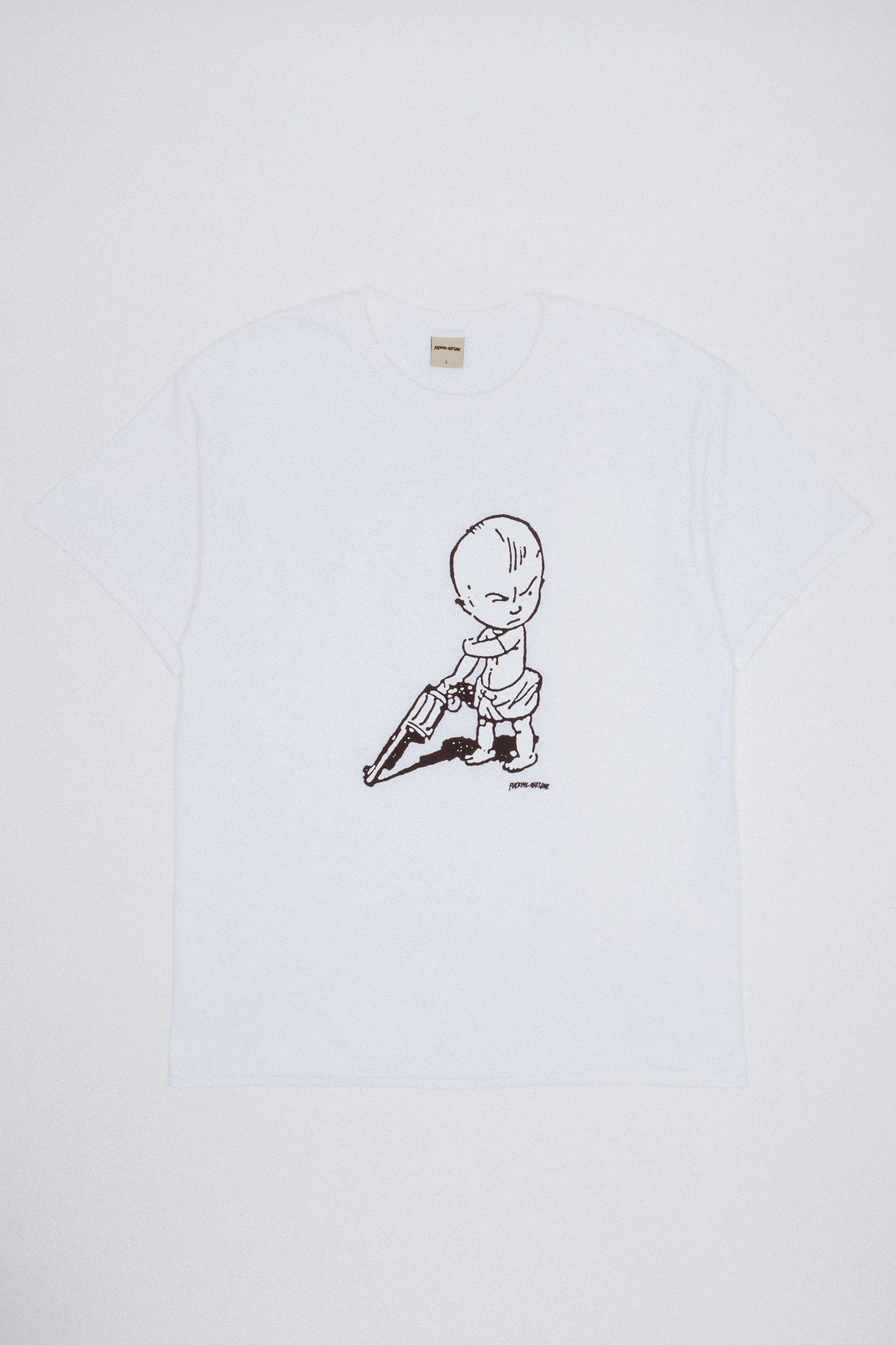 Fucking Awesome Gun Baby Gun Tee white