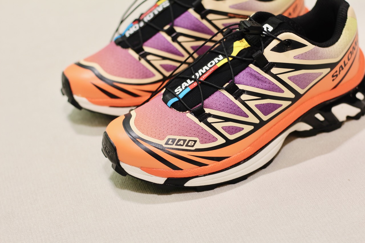 Salomon XT-6 Black Almond Cream Dragon Fire