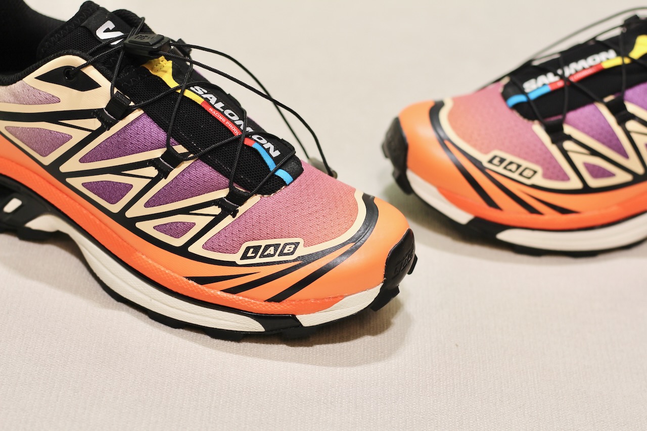 Salomon XT-6 Black Almond Cream Dragon Fire