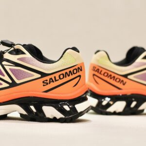 Salomon XT-6 Black Almond Cream Dragon Fire