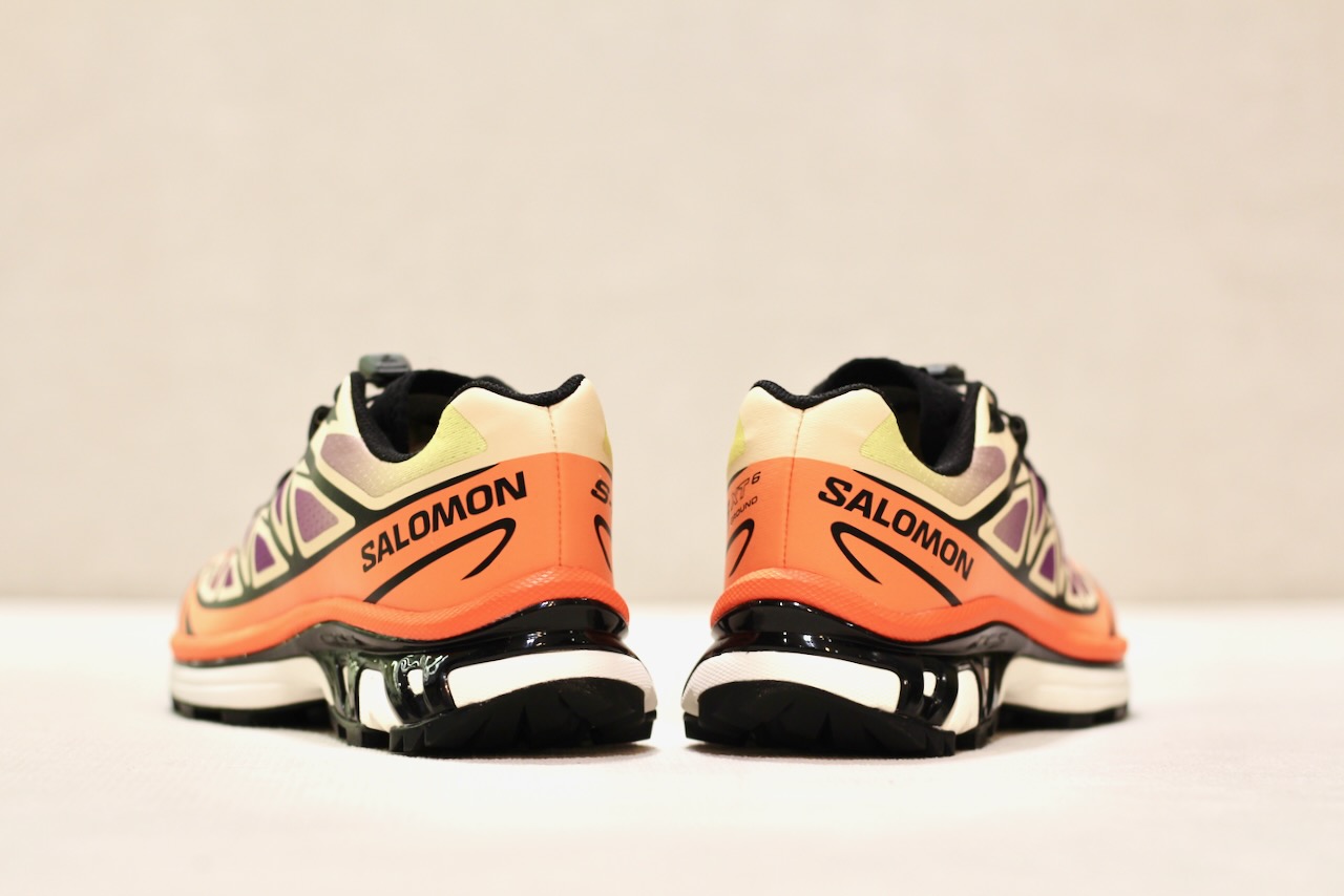 Salomon XT-6 Black Almond Cream Dragon Fire