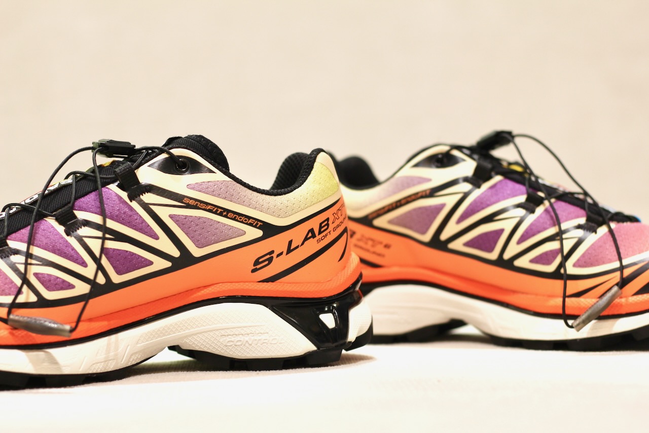 Salomon XT-6 Black Almond Cream Dragon Fire