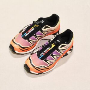 Salomon XT-6 Black Almond Cream Dragon Fire