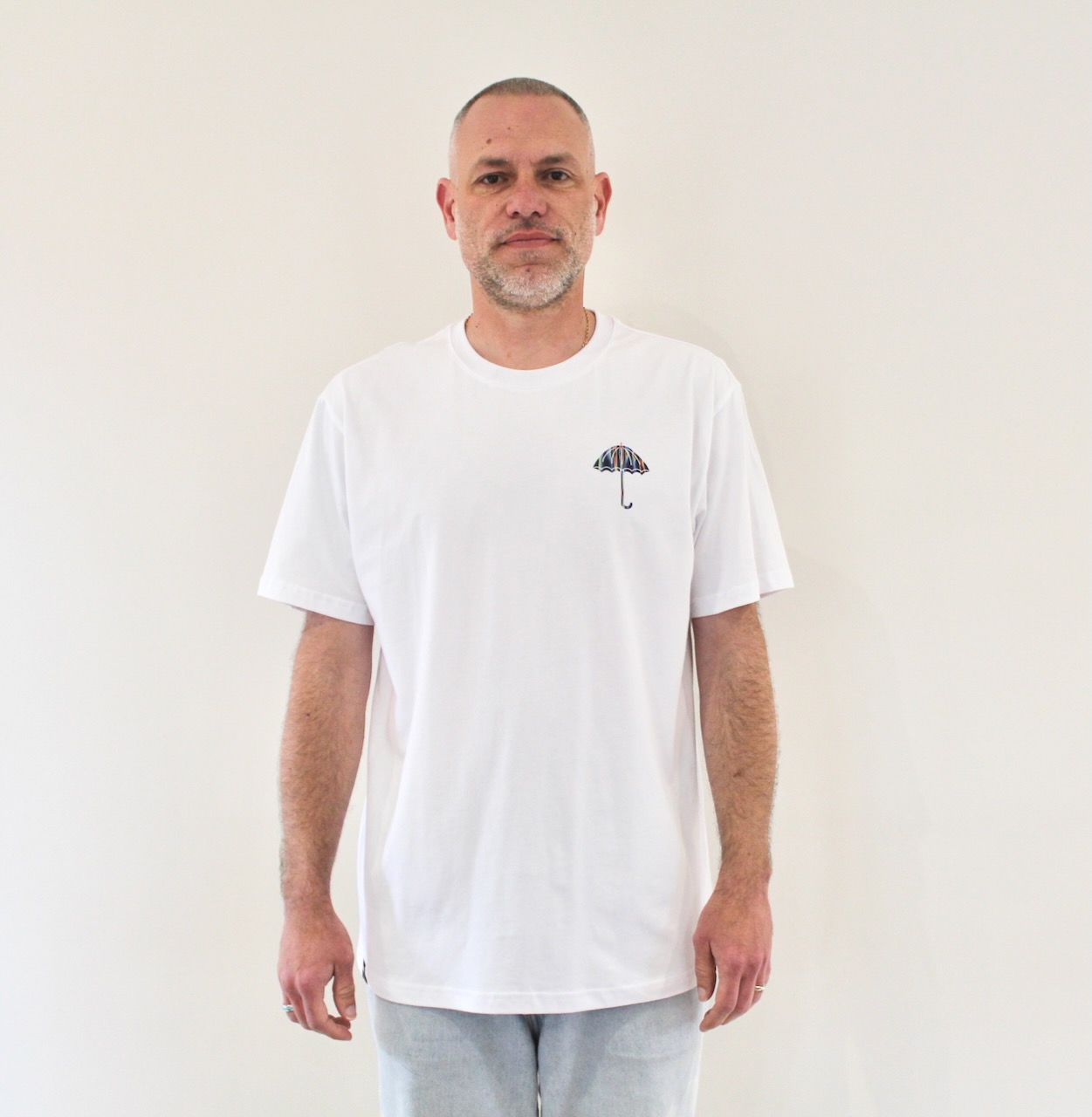 Hélas Temperature Umbrella Tee White