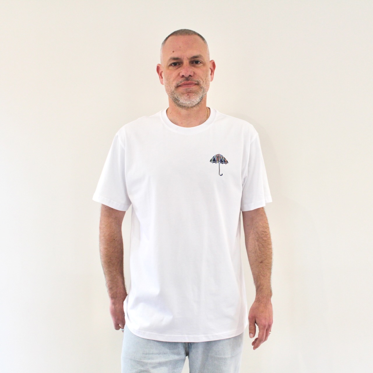 Hélas Temperature Umbrella Tee White