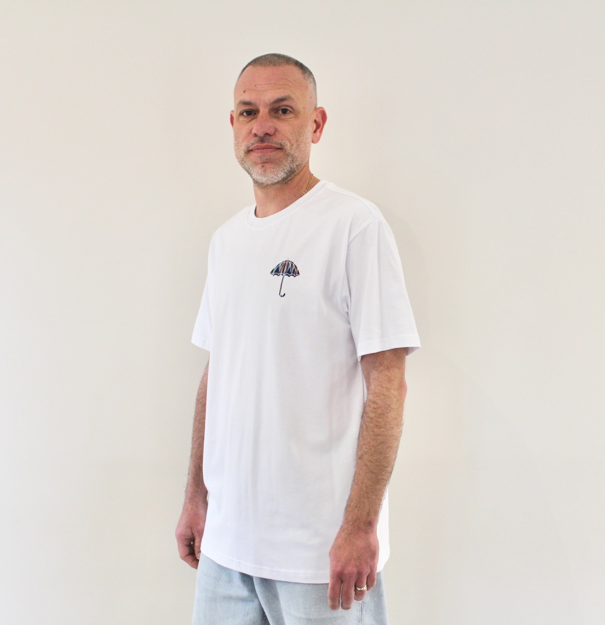 Hélas Temperature Umbrella Tee White