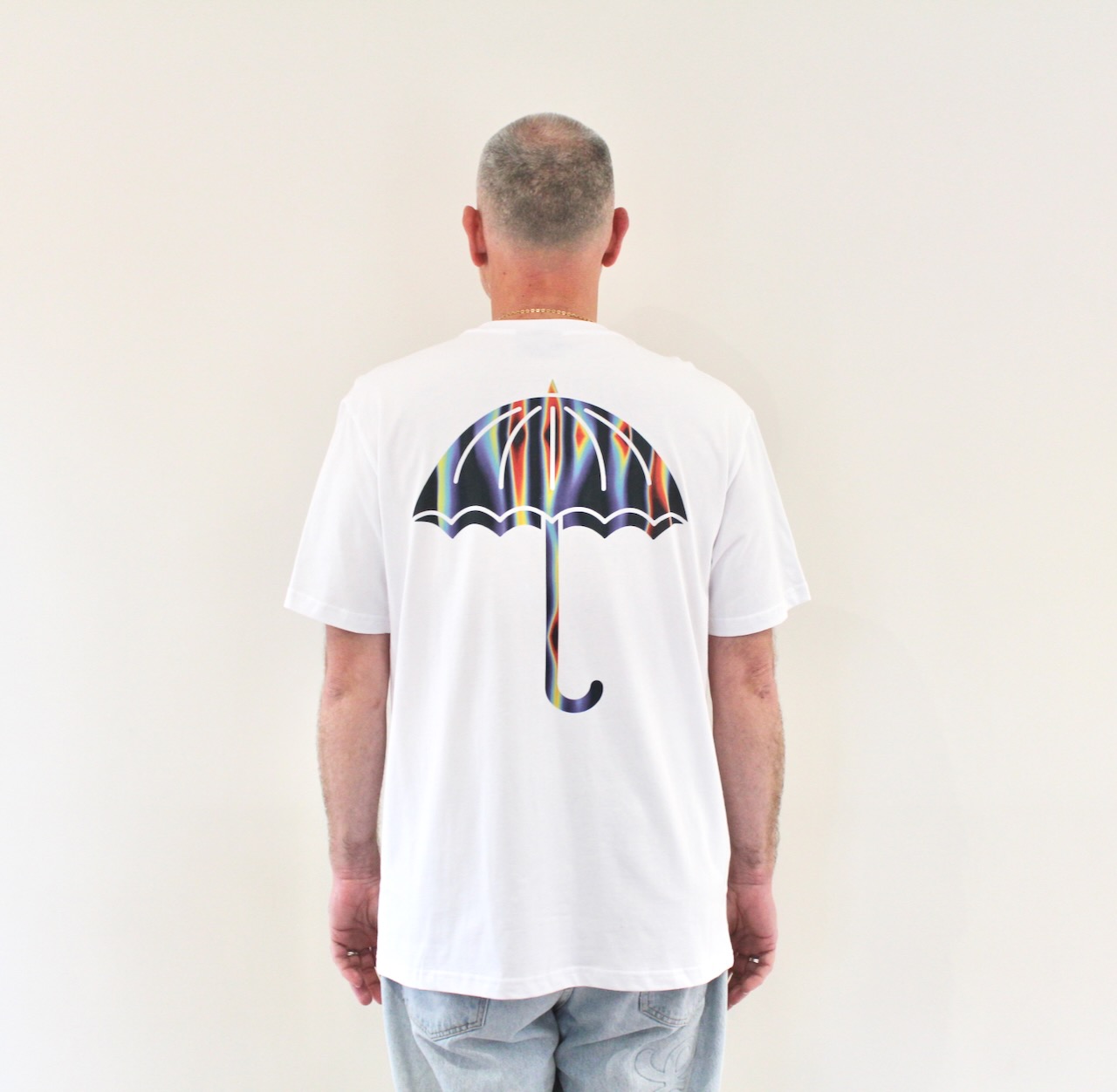 Hélas Temperature Umbrella Tee White