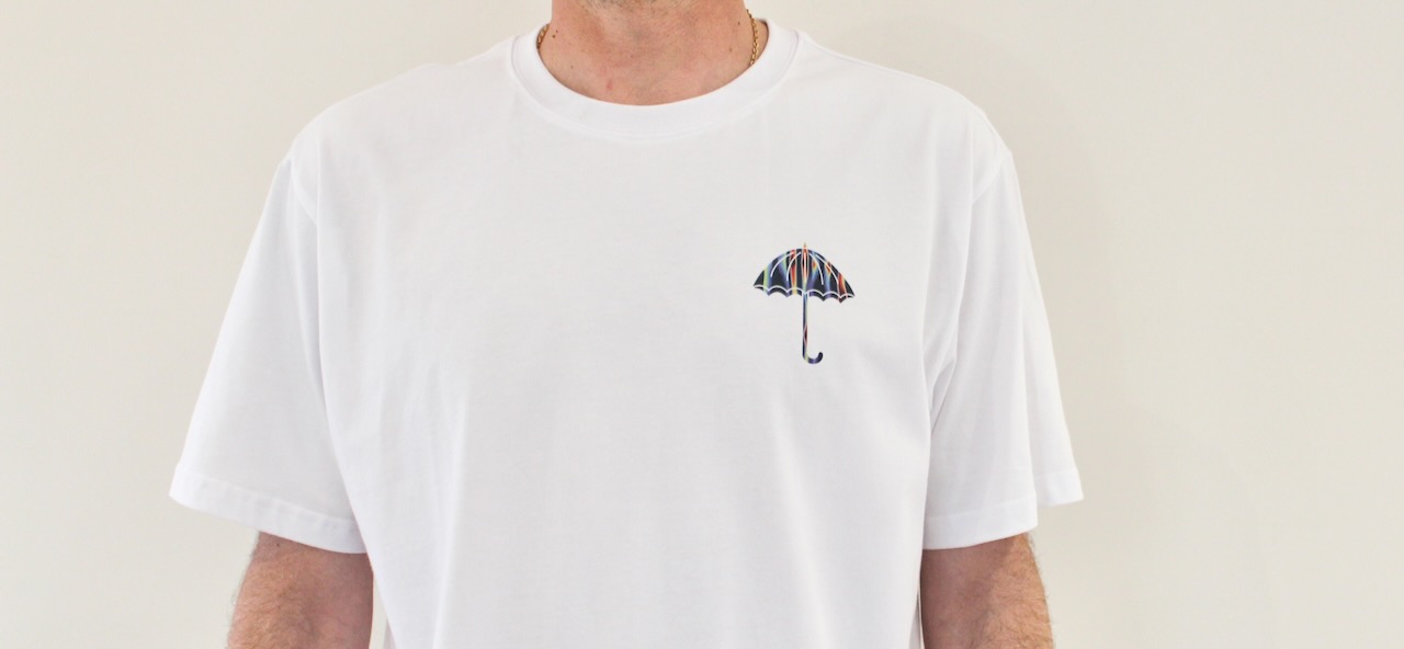 Hélas Temperature Umbrella Tee White