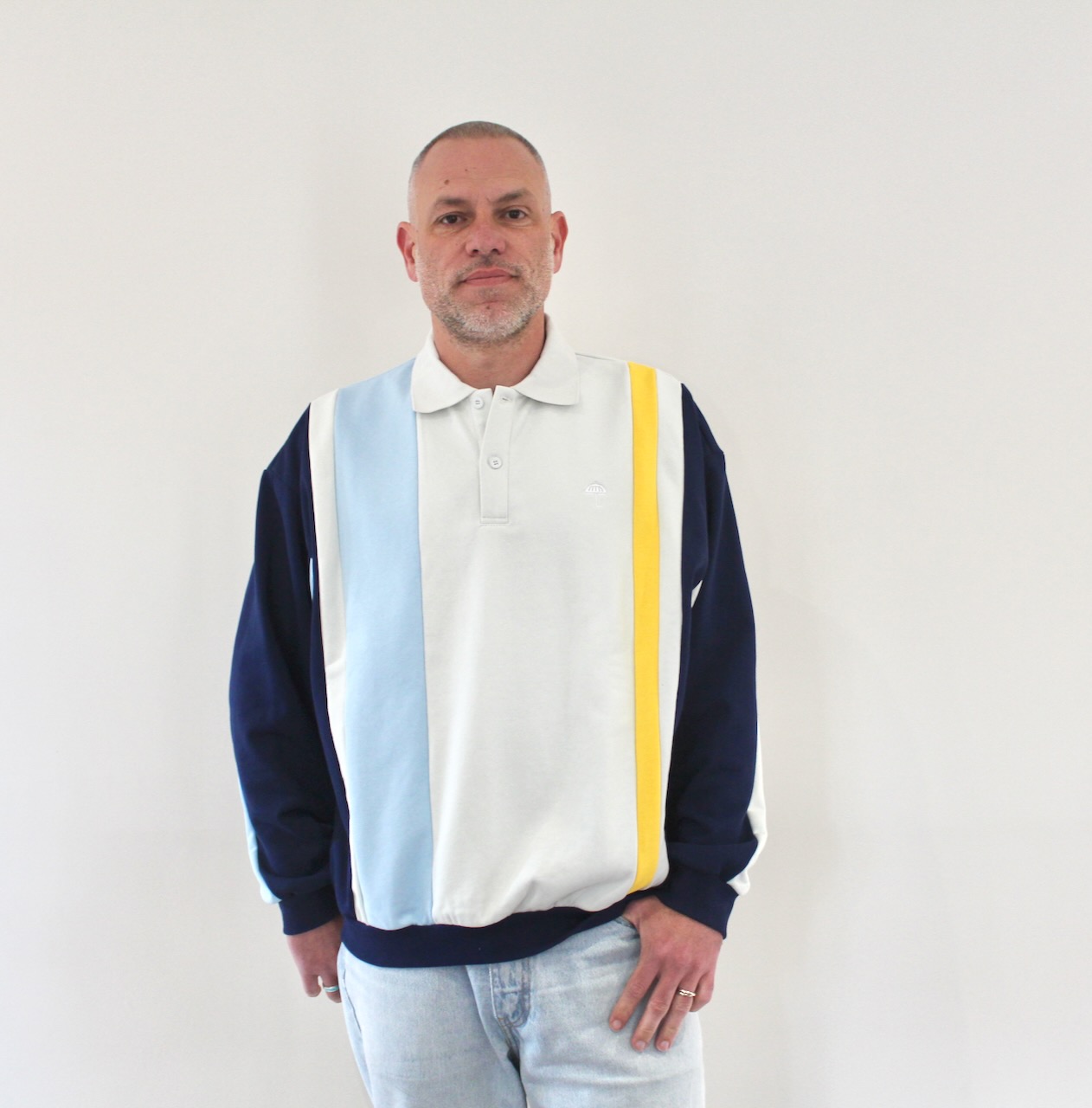 Hélas Carlito Sweat Polo Rayures Multicouleur