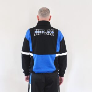 Hélas Hoop Quarter Zip Crewneck Blue Black