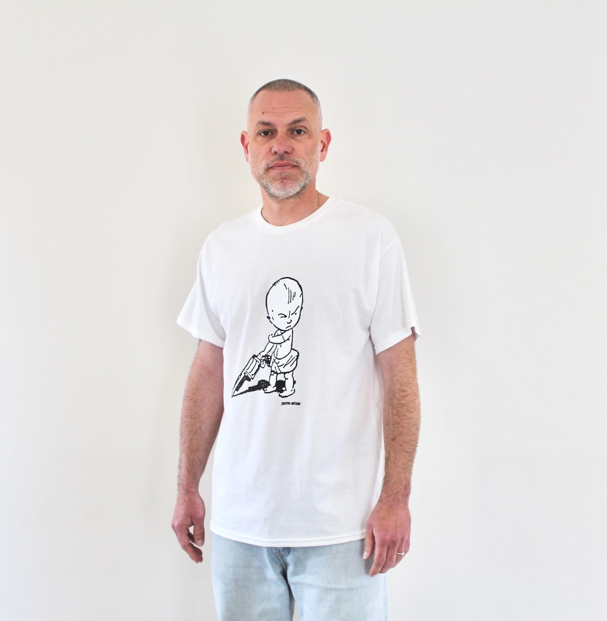 Fucking Awesome Gun Baby Gun Tee white