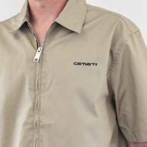 Carhartt Wip Postal Zip Shirt Iroko Black
